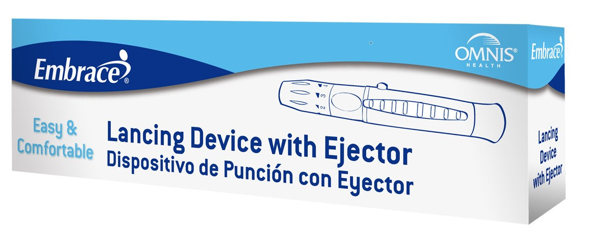 Omnis Health Embrace Lancing Device with Lancet Ejector