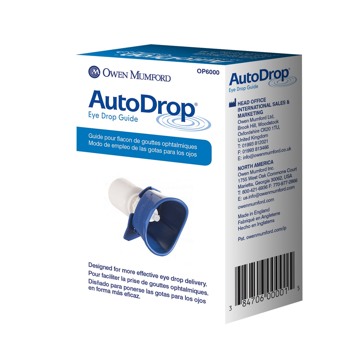Owen Mumford USA Inc Autodrop Eye Opener, Clips Onto the Majority of Eyedrop Bottles