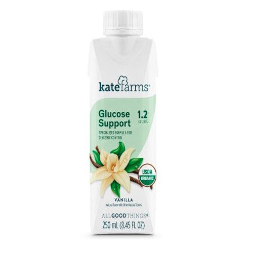 Oral Supplement Kate Farms Glucose Support 1.2 Vanilla Flavor