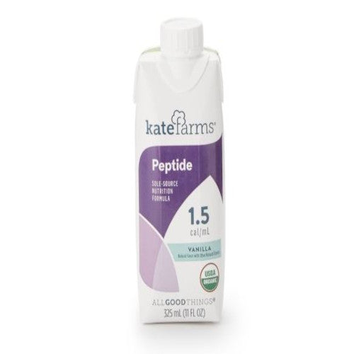 Oral Supplement Kate Farms Peptide 1.5 Vanilla Flavor Liquid