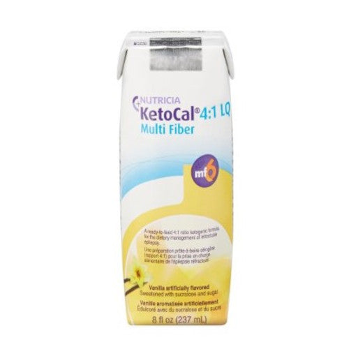 Oral Supplement KetoCal 4:1 LQ Vanilla Flavor Ready to Use 8 oz. Carto