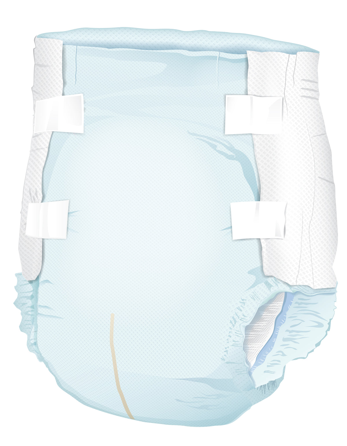 Presto Maximum Absorbency Ultimate Incontinence Brief, Large, 45" to 58" Circumference, Blue