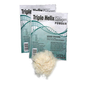 MPM Medical Triple Helix Collagen Dressing, 100% Type 1 Collagen 1g Powder