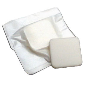 MPM Medical Non-bordered Foam Dressing 4" x 4" Square with Water-proof Top Layer