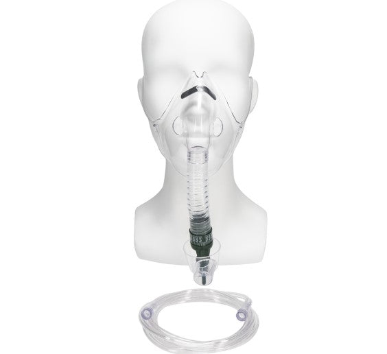 Salter Labs Percent O2 Lock Venturi Mask with 7' Tubing and Thread Grip, Adult