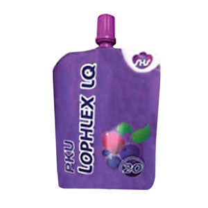 Nutricia PKU Lophlex LQ Ready-to-Drink 125mL pouch,Mixed Berry Blast, 120 Calories