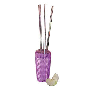Sammons Preston Reusable Drinking Straws, 18" x 3/16", Flexible, Latex-free