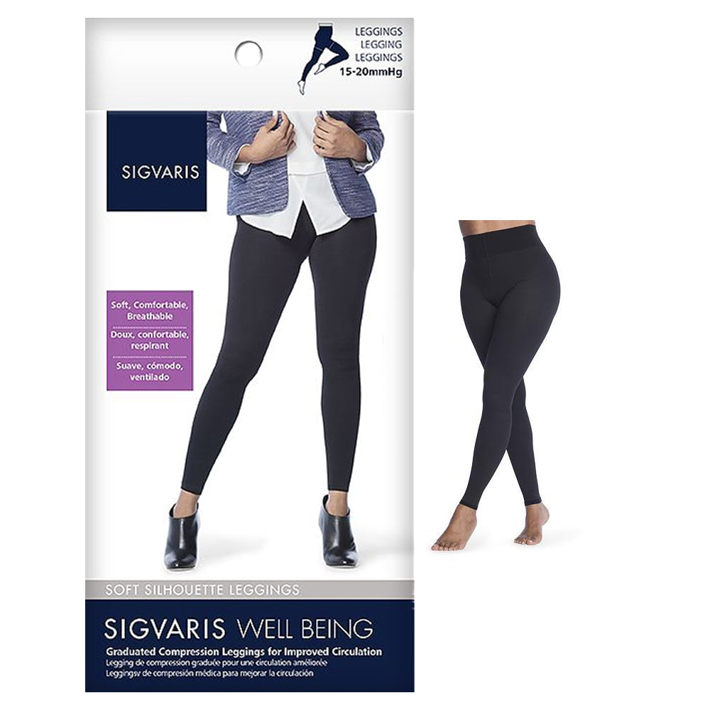 Sigvaris Soft Silhouette Compression Legging, 15 to 20mmHg