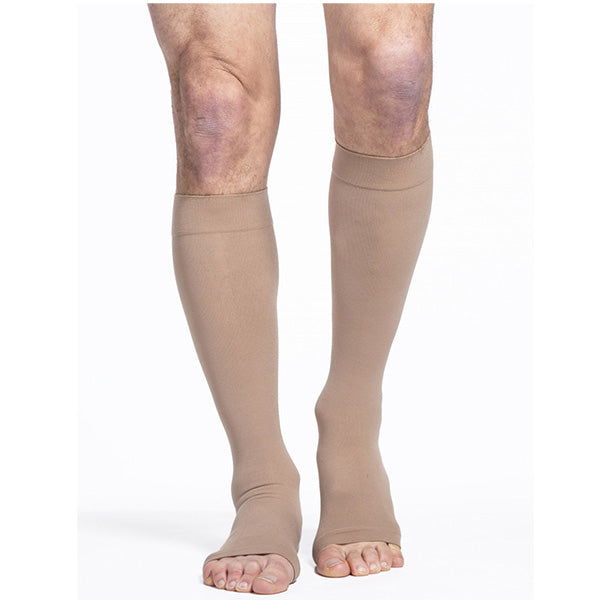 Sigvaris Calf-High Compression Stocking, Open Toe, X-Large Long, Crispa