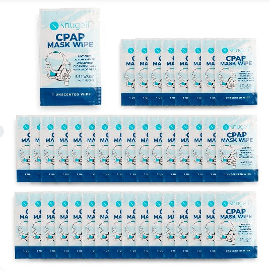 Snugell Citrus Unscented Individual CPAP Mask Wipes, 40 ct