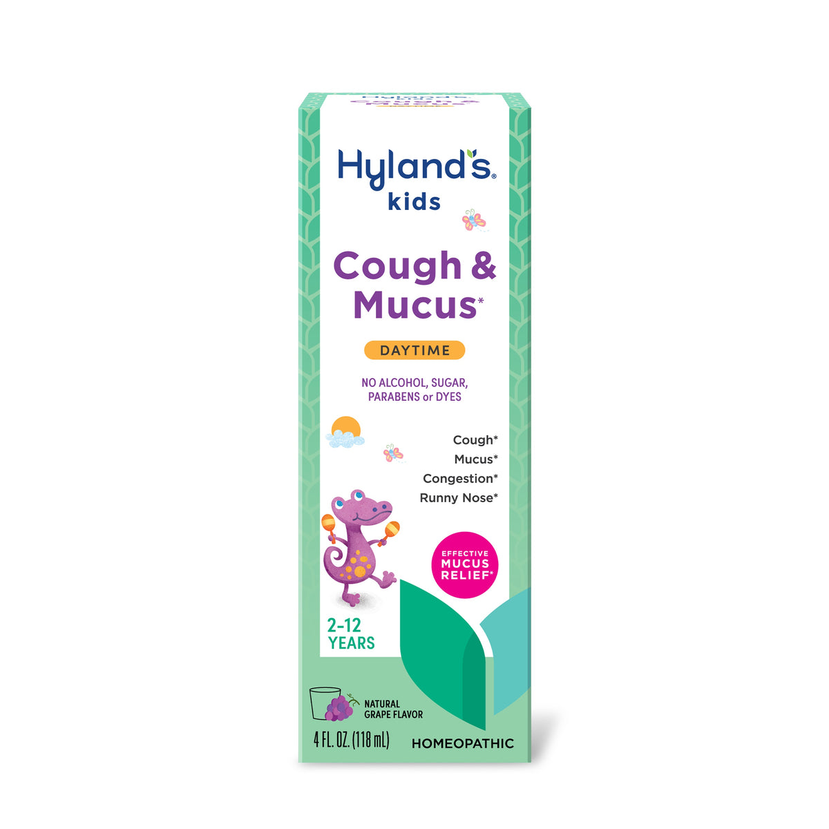 Hyland's Naturals Kids Cough & Mucus Day, 4 oz