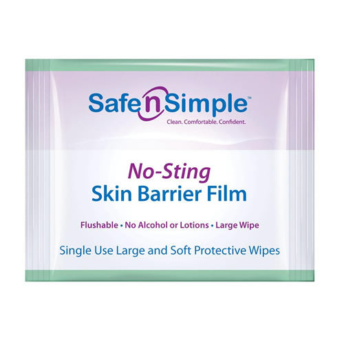 Safe n Simple No-Sting Wipes SNS00807 5x7 IN 25 CT
