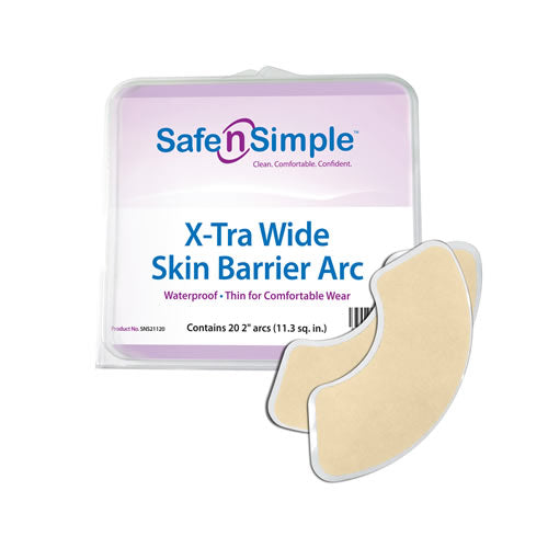 Safe n Simple X-Tra Wide Skin Barrier Arc 21120 2 IN 20 CT