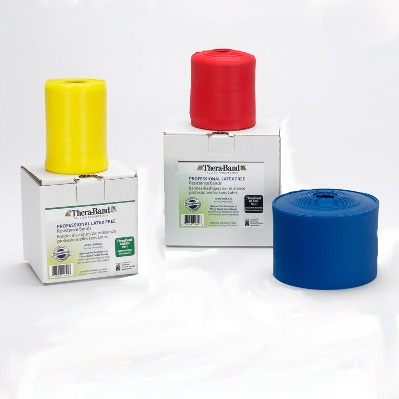 Thera-Band Resistance Band Activity Recovery Kit; Beginner with Yellow Red and Blue Bands