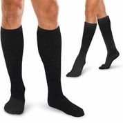 Knit-Rite Therafirm CoreSpun Moderate Support Knee-High Socks Small, 20 to 30 mmHg Compression, Black, 12" to 16" L