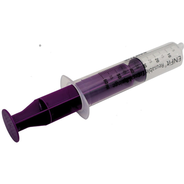 Envue ENFit Reusable Bolus Syringe, 60mL