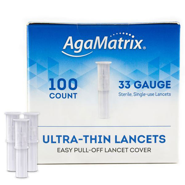 AgaMatrix WaveSense iTest Ultra-thin Lancet 33G, Sterile