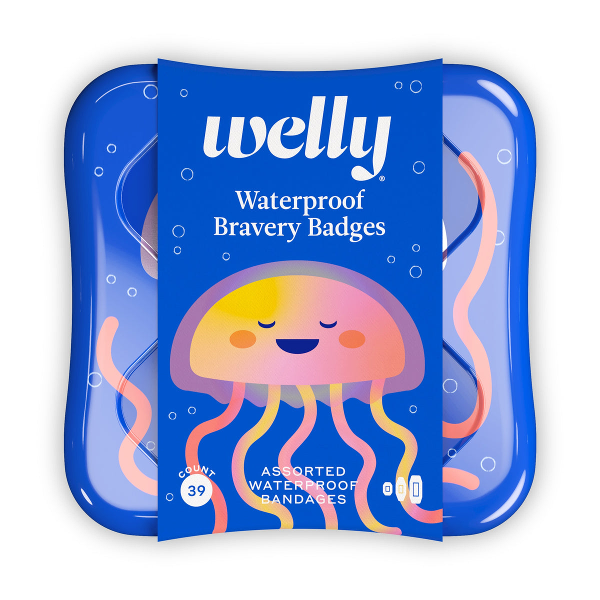 Welly Health Assorted Kids Waterproof Adhesive Bandages, 39 ct