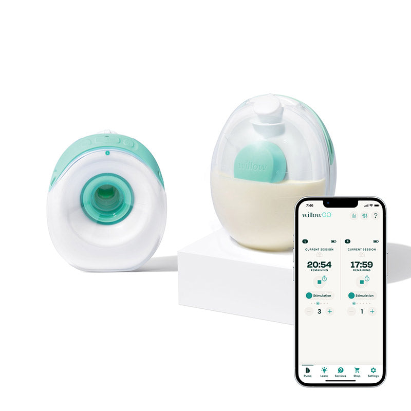 Willow Go Wearable Hands-Free, Cord-Free, Double Electric Breast Pump