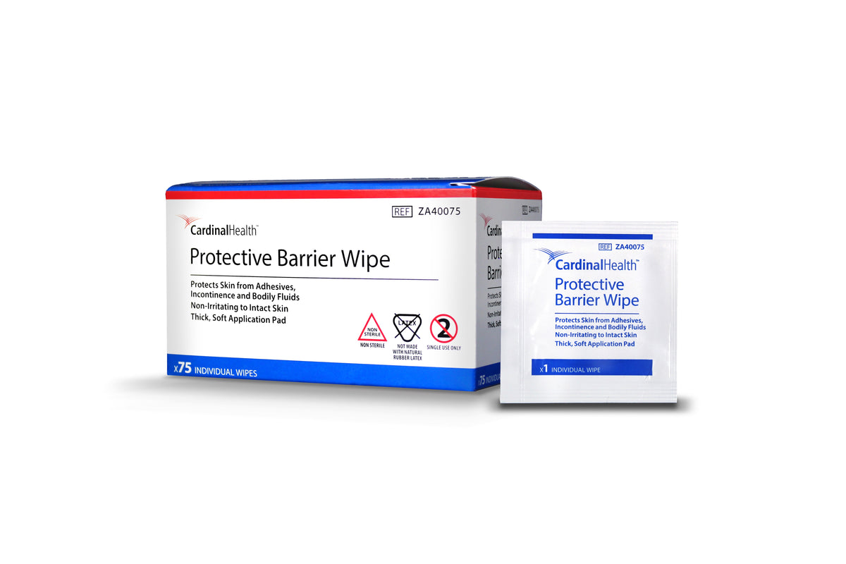 Cardinal Health Essentials Skin-Prep Protective Barrier Wipes,1-1/4" x 3"