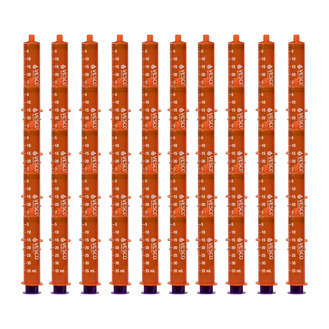 Vesco Medical ENFit Amber Syringes 35ml