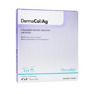 Dermarite DermaCol/Ag™ Collagen Matrix Wound Dressing, with Silver, 4" x 4"