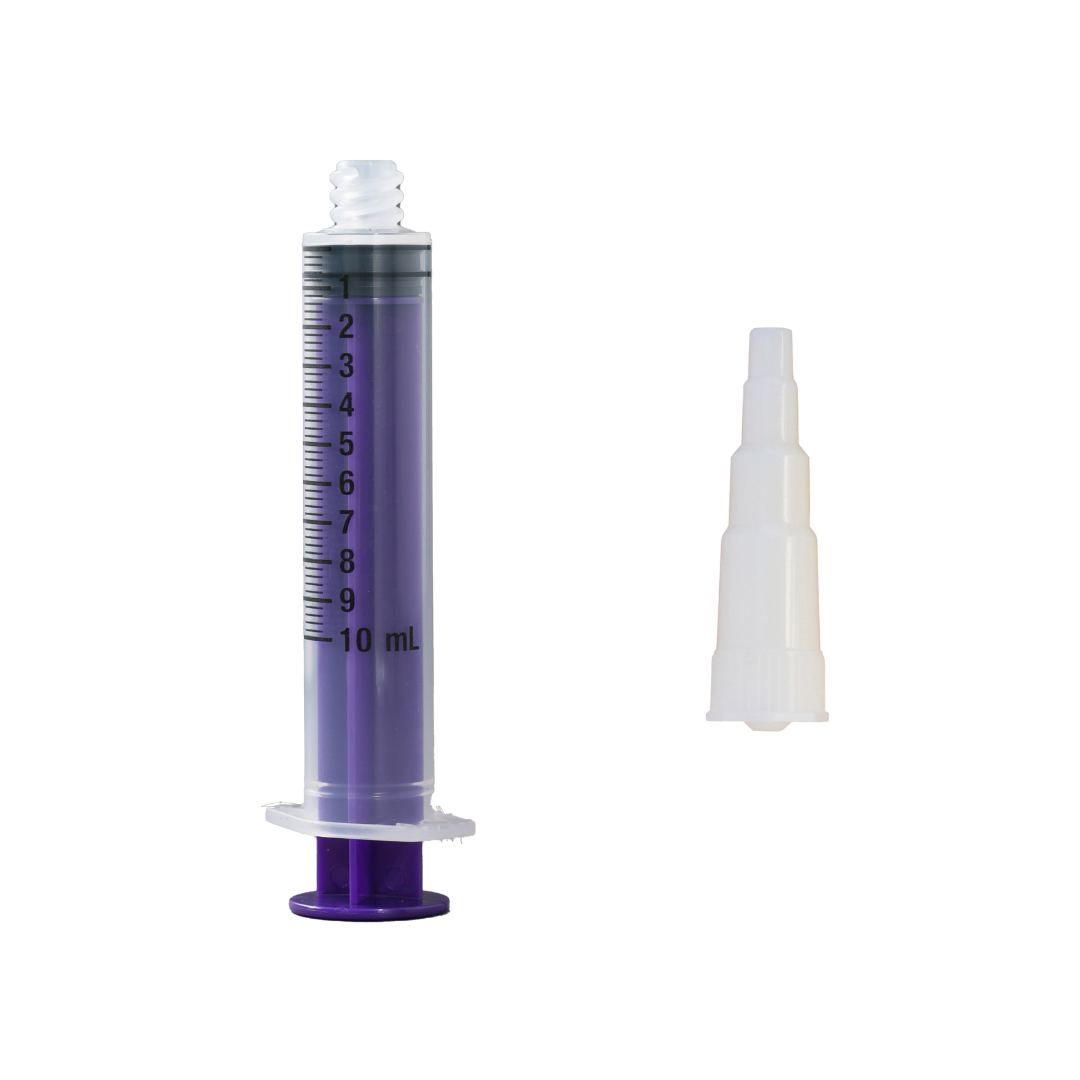 Vesco Medical ENFit Syringe 10ml with ENFit Transition Connector Tips