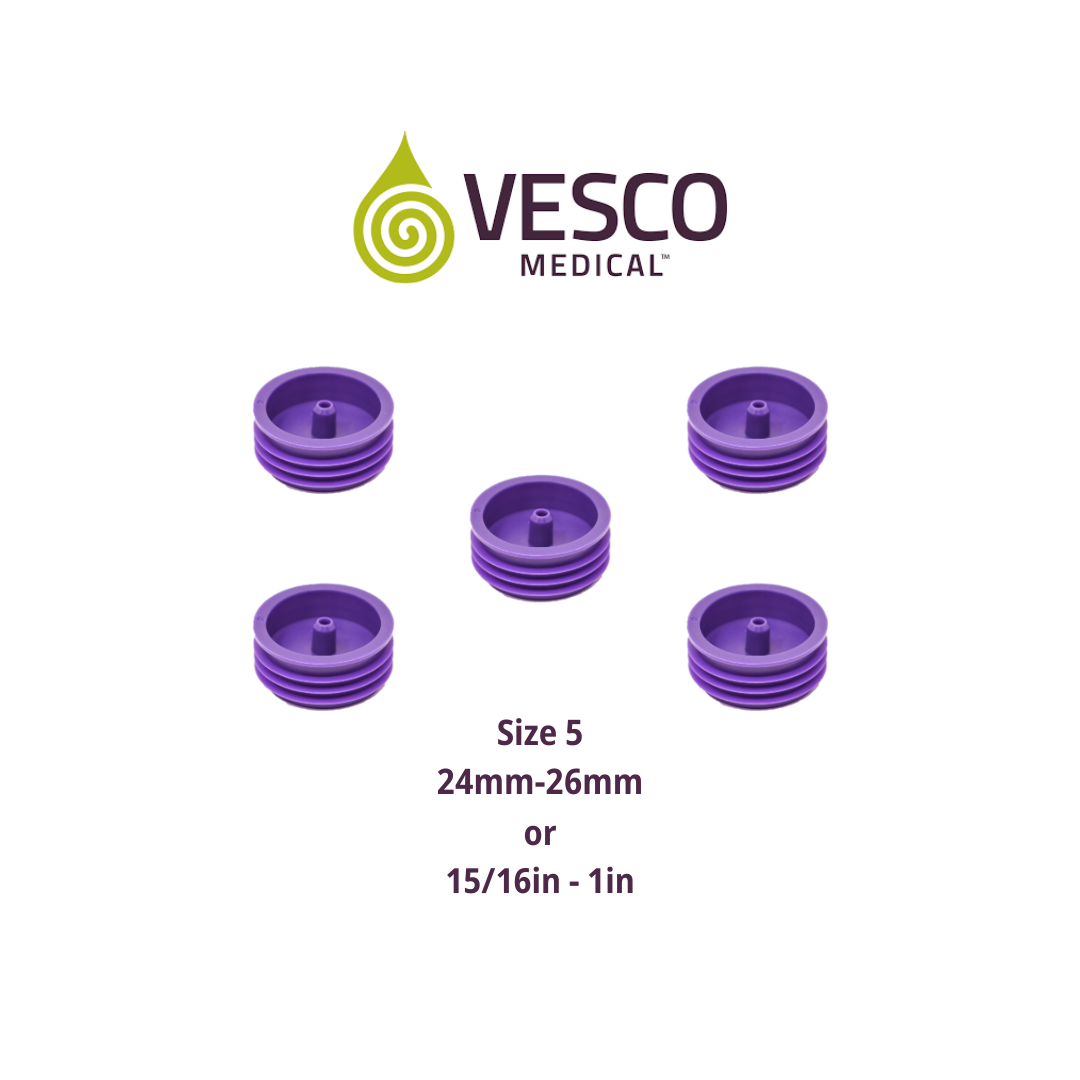 Vesco Medical Enfit Medicine Bottle Adapters -  Pack of 5