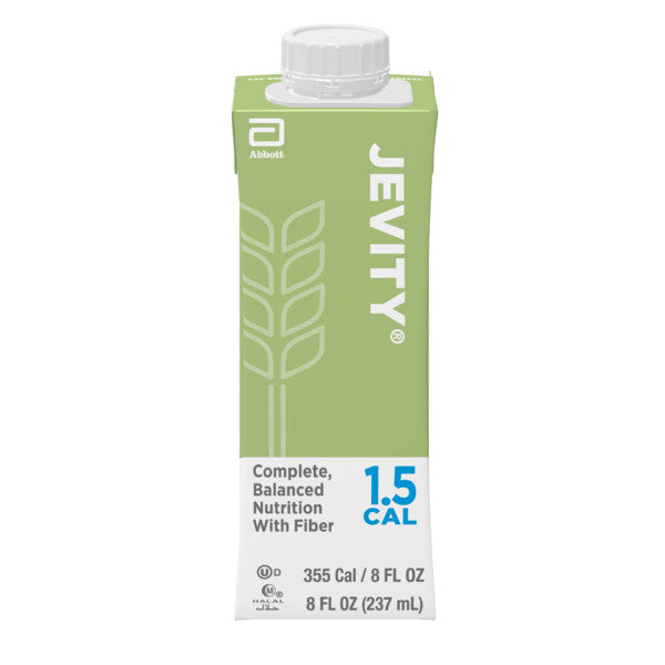 Jevity 1.5 Cal High Protein Nutritional Supplemental Formula, with Fiber and NutraFlora scFOS, Institutional, Unflavored, 8 oz