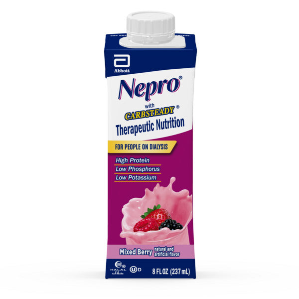 Nepro with Carb Steady Therapeutic Nutritional Shake, Mixed Berry, 8 oz