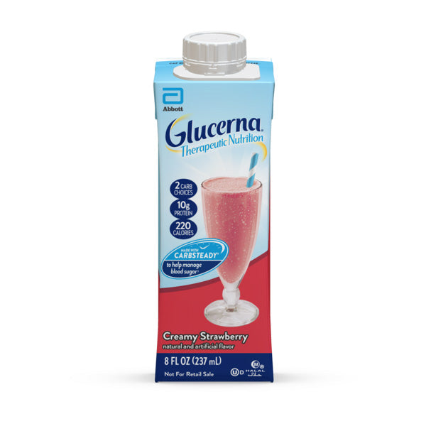 Glucerna Therapeutic Nutrition Shake, Creamy Strawberry, 8 oz Can
