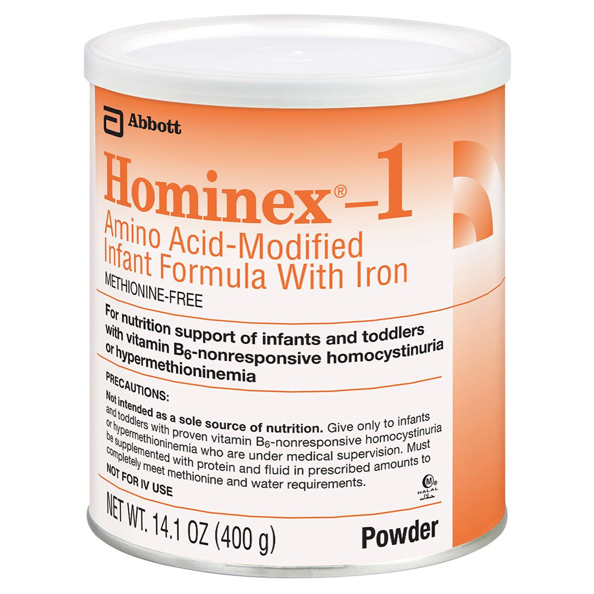 Abbott Hominex -1 Supplemental Formula, Powder, Unflavored, Can, 14.1 oz