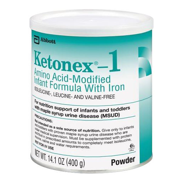 Abbott Ketonex -1 Supplemental Formula, Powder, Unflavored, Can, 14.1 oz