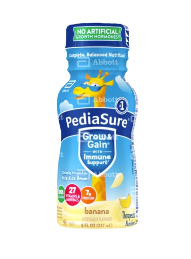 PediaSure Grow & Gain, Banana, 8 fl oz Institutional Bottle