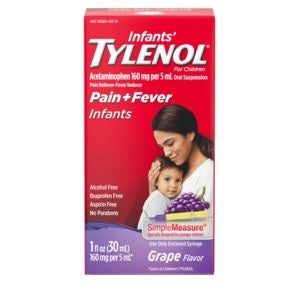 Infants' Tylenol Grape Flavor, 1fl oz
