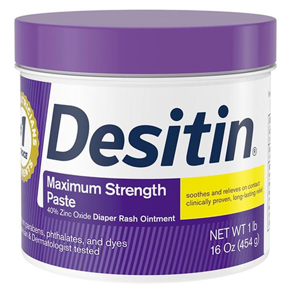 Desitin Maximum Strength Zinc Oxide Diaper Rash Paste Jar 16 oz