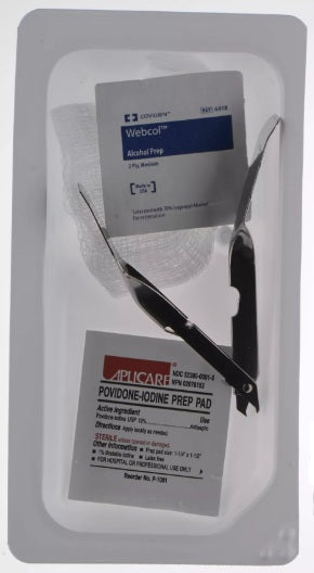 Cardinal Health Staple Removal Kit with PVP and Alcohol