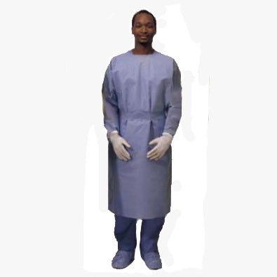 Cardinal Health Convertors Non-Sterile Procedure Gown Universal, Blue, Tri-Layer SMS Fabric