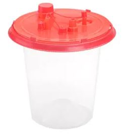 Cardinal Health Medi-Vac Semi-Rigid Disposable Suction Canister Liner with PPV Filter, 3000cc