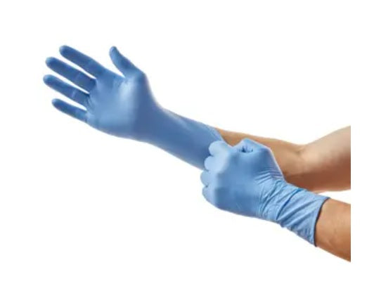 Cardinal Health Esteem Nitrile Exam Gloves, Sterile Singles, Small, Blue