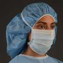 Cardinal Health Secure-Gard Surgical Face Mask with Vertical Ties, Blue