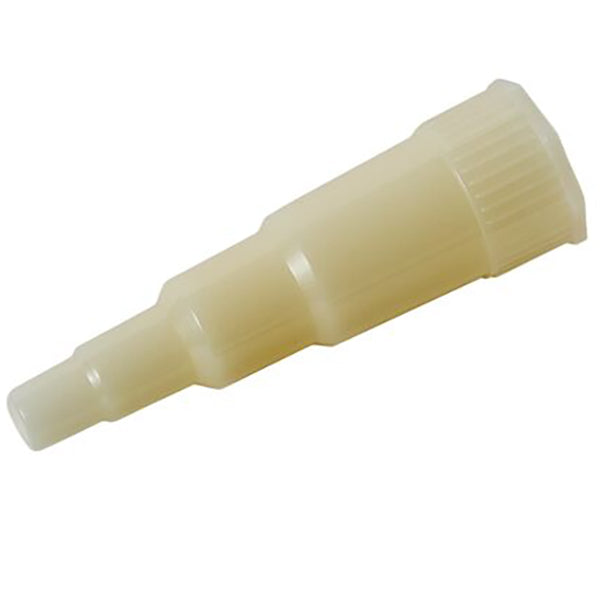Kangaroo ENFit Transition Connector, Distal End Transition, Single Patient Use, DHEP/BPA Free, With Cap, Non-Sterile, Latex Free.