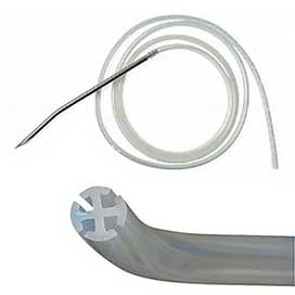 Cardinal Health Jackson-Pratt Silicone Round Drain, with Trocar, Full Channel