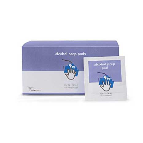 Cardinal Health Sterile Alcohol Wipe, 2-Ply, Medium, 100 count - REPLACEMENT FOR ZPAP100S
