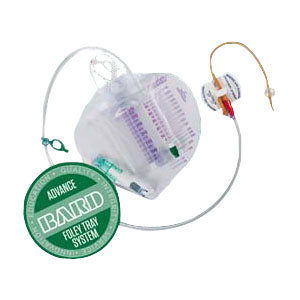 Bard Advance LubriCath Coude Foley Catheter Tray with 350mL Urine Meter 18Fr