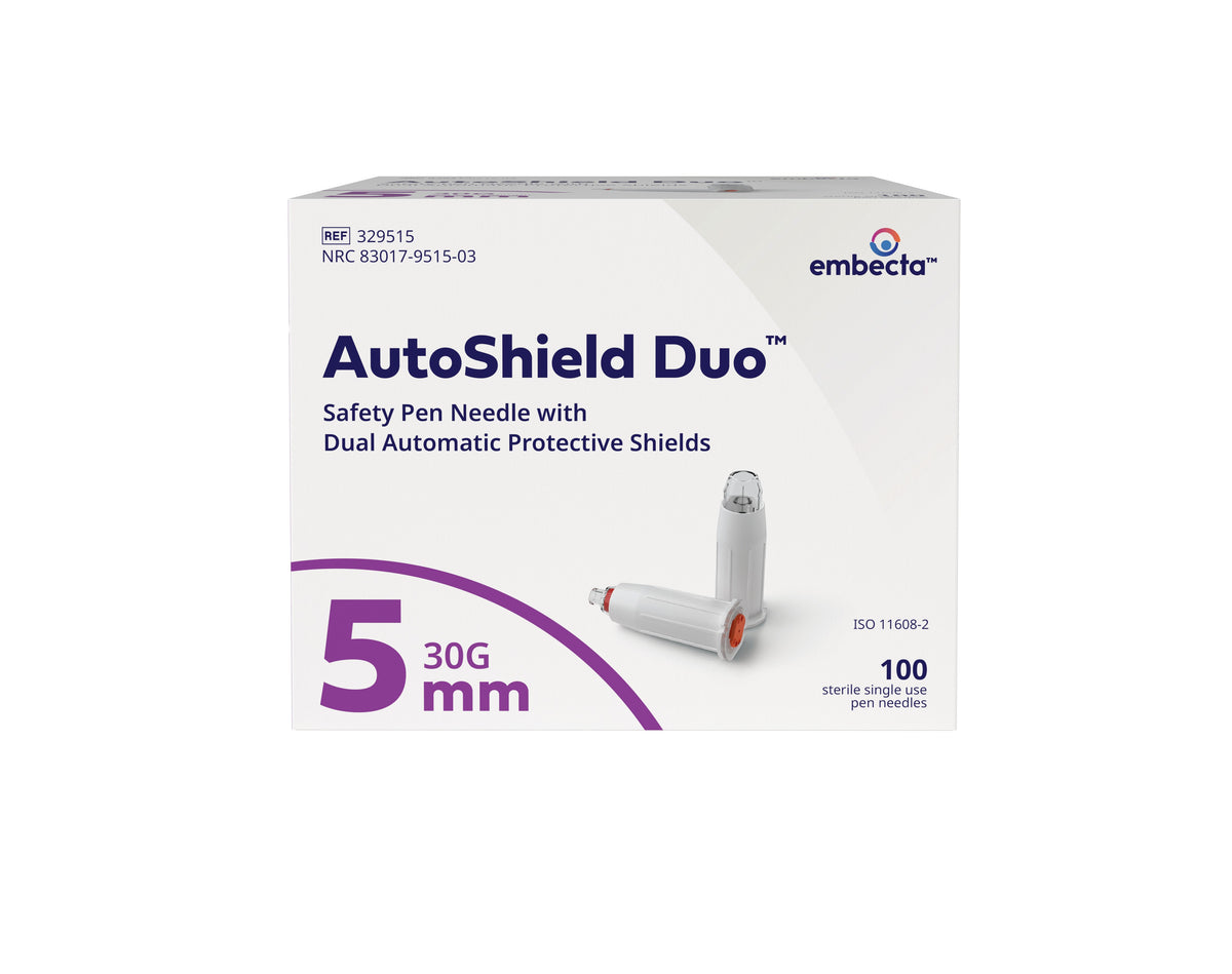 AutoShield Duo Insulin Pen Needle, 30ga, 5mm Long