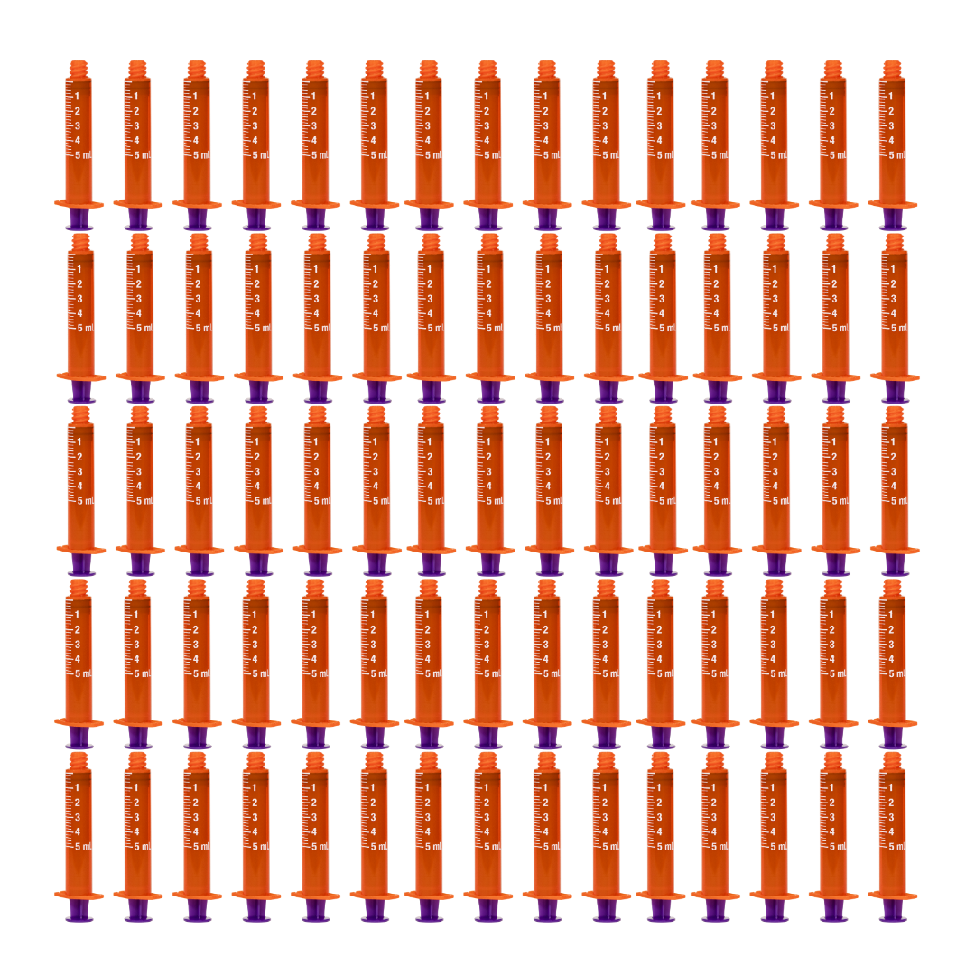 Vesco Medical ENFit Amber Syringes 5ml