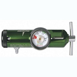 Medline Industries Oxygen regulator, 0 to 8 LPM, 870 CGA Connection, Latex-free