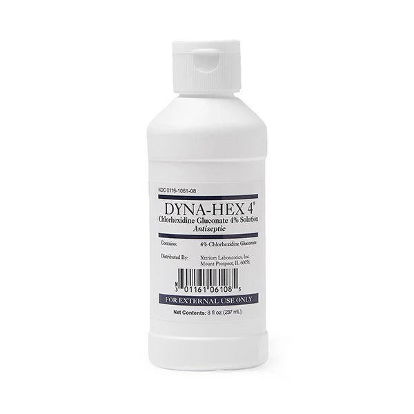 Medline Dyna-Hex 4% CHG Scrub, 8 oz