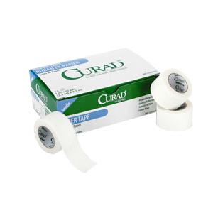 Medline Curad Paper Adhesive Surgical Tape 10 yds L x 2" W, Opaque White, Hypoallergenic, Smooth Finish, Standard Grade, Non-Sterile